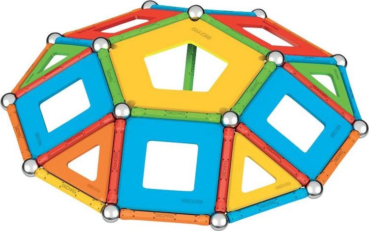 Produktbild: Invento 507059 - Geomag Classic Supercolor Panels Recycled 78 pcs, Magnetischer Baukasten, Magnetspielzeuge