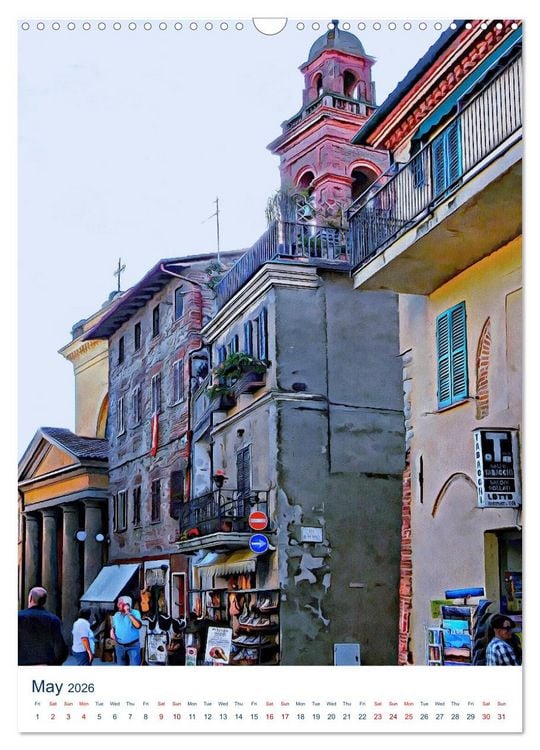 Produktbild: Umbrian Bell Towers (Wall Calendar 2026 DIN A3 portrait), CALVENDO 12 Month Wall Calendar