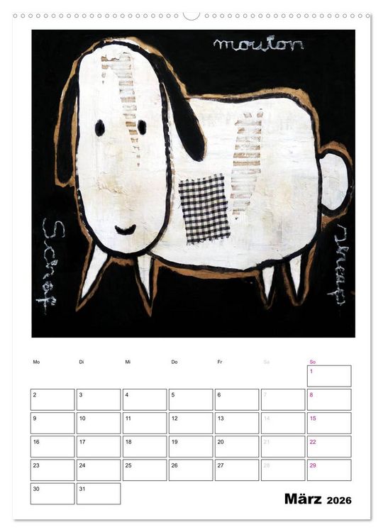 Produktbild: little pets (Wandkalender 2026 DIN A2 hoch), CALVENDO Monatskalender