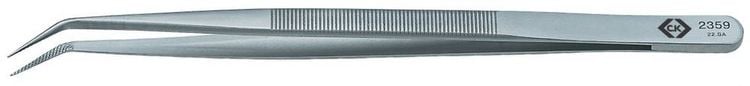 Produktbild: C.K T2359 Best&uuml;ckungspinzette 22 SA Spitz, gebogen, fein 150mm