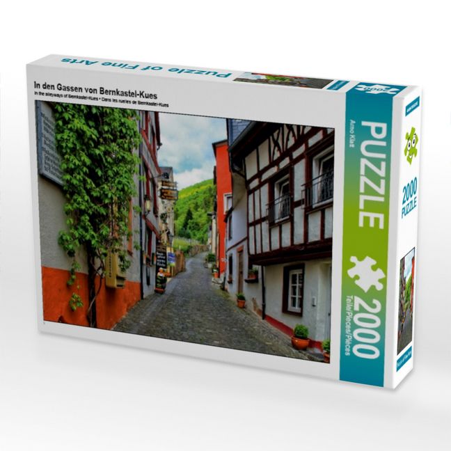 Produktbild: CALVENDO Puzzle In den Gassen von Bernkastel-Kues | 2000 Teile Lege-Gr&ouml;&szlig;e 90x67cm Foto-Puzzle f&uuml;r gl&uuml;ckliche Stunden