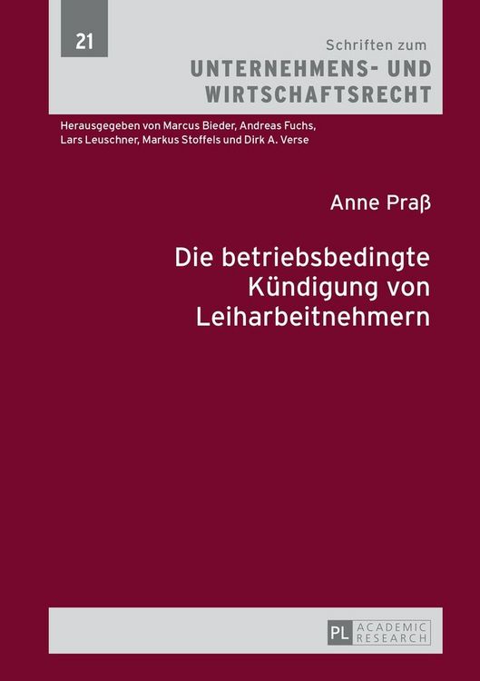Produktbild: Die betriebsbedingte K&uuml;ndigung von Leiharbeitnehmern