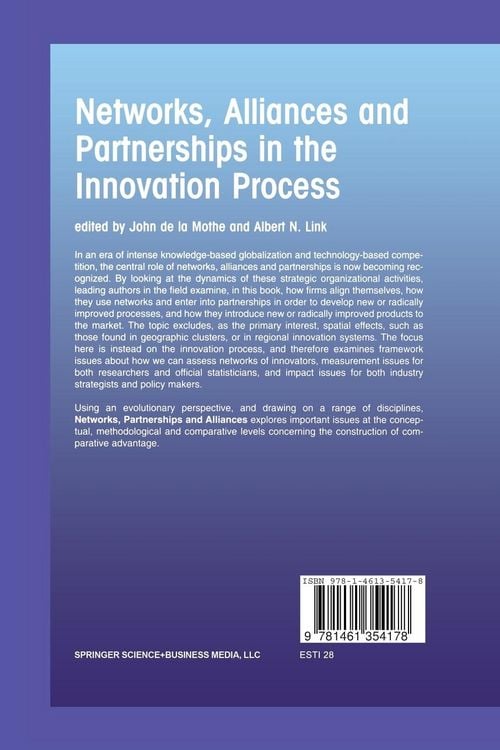 Produktbild: Networks, Alliances and Partnerships in the Innovation Process