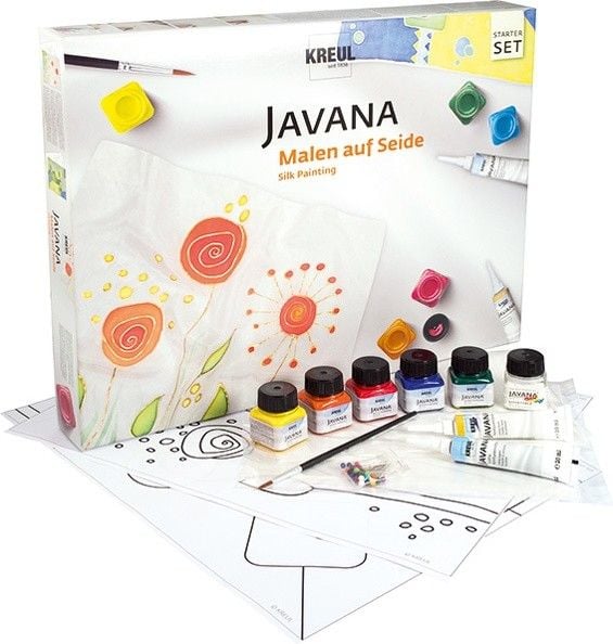 Produktbild: KREUL Javana Malen auf Seide, Starter Set mit 5 Seidenmalfarben &agrave; 20 ml