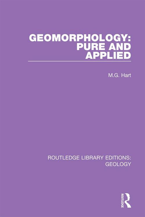 Produktbild: Geomorphology: Pure and Applied