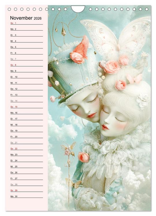 Produktbild: Tarot Wunderwelten. Surrealistische und magische Tarot-Kunst (Wandkalender 2026 DIN A4 hoch), CALVENDO Monatskalender