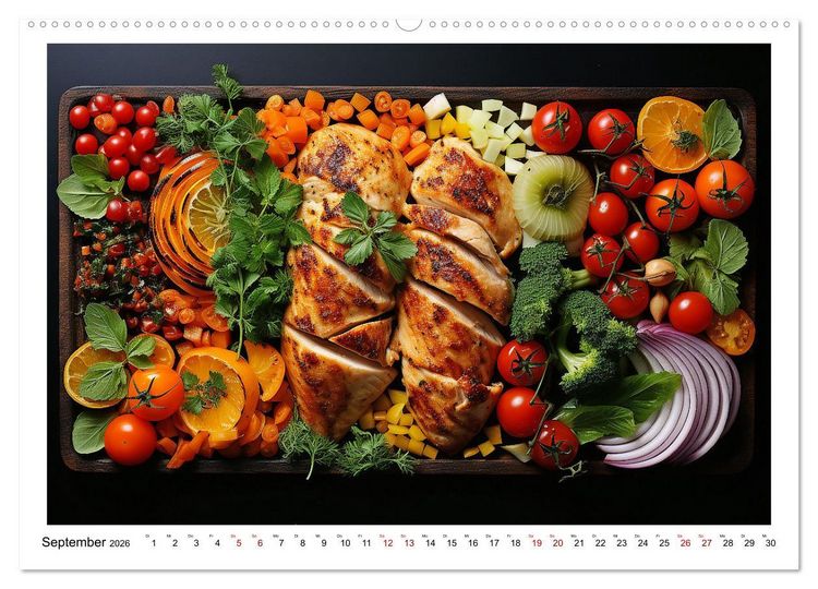 Produktbild: Ordentlich Low Carb (Wandkalender 2026 DIN A2 quer), CALVENDO Monatskalender