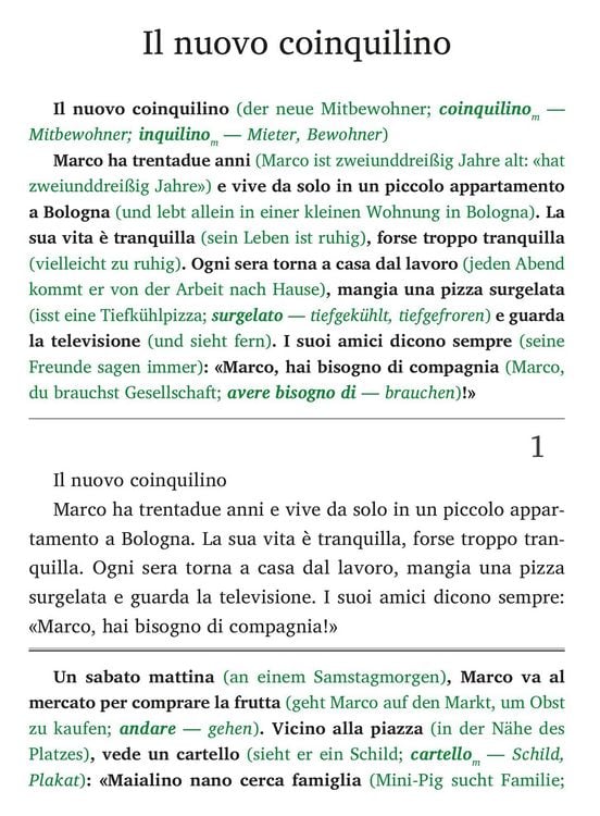 Produktbild: Italienisch lernen mit lustigen Kurzgeschichten (A1-A2) - Storie di Maialino Nano (+ Audio-Online)
