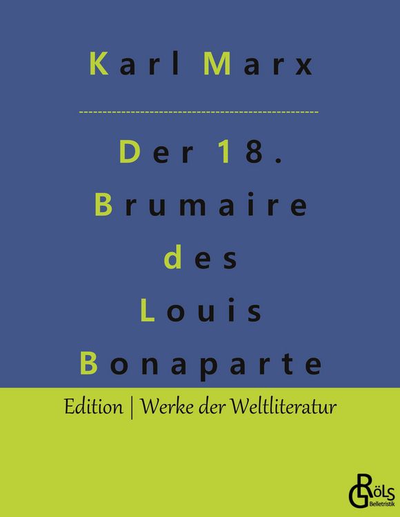 Produktbild: Der achtzehnte Brumaire des Louis Bonaparte