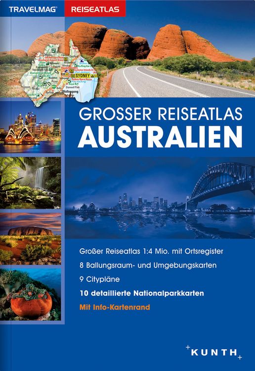 Produktbild: Gro&szlig;er Reiseatlas Australien 1:4 Mio.