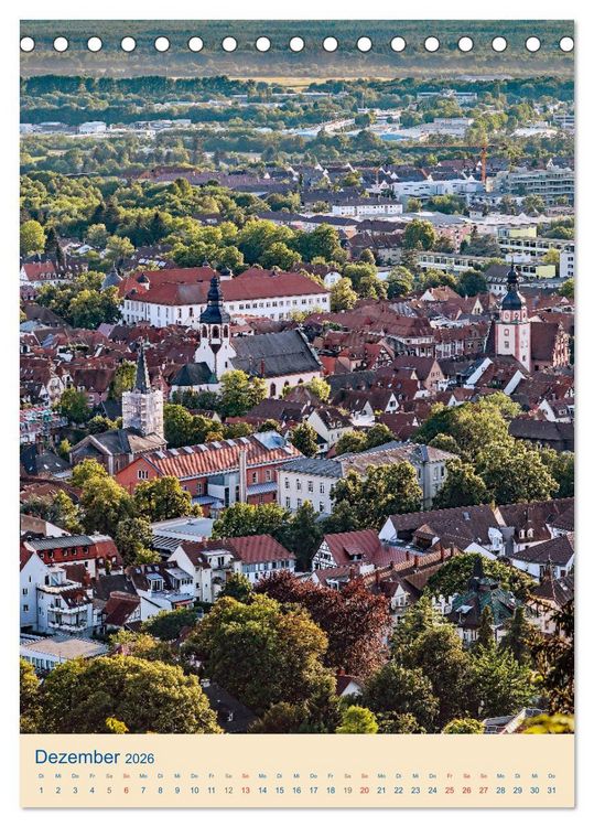 Produktbild: ETTLINGEN (Tischkalender 2026 DIN A5 hoch), CALVENDO Monatskalender