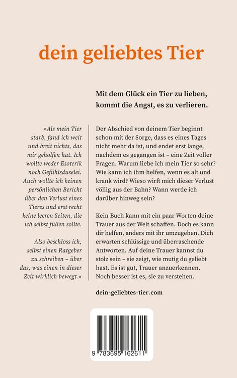 Produktbild: Dein geliebtes Tier