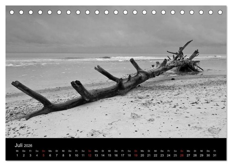 Produktbild: Strandspaziergang an der Ostsee (Tischkalender 2026 DIN A5 quer), CALVENDO Monatskalender