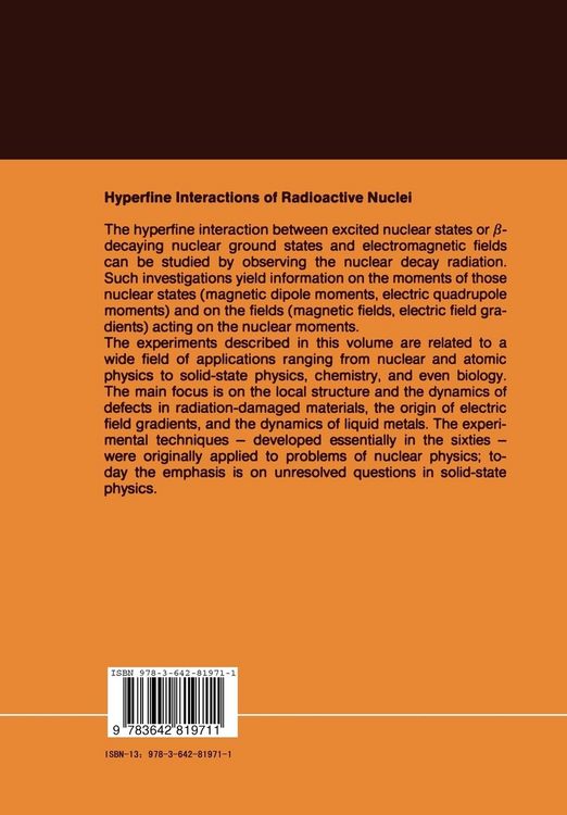 Produktbild: Hyperfine Interactions of Radioactive Nuclei