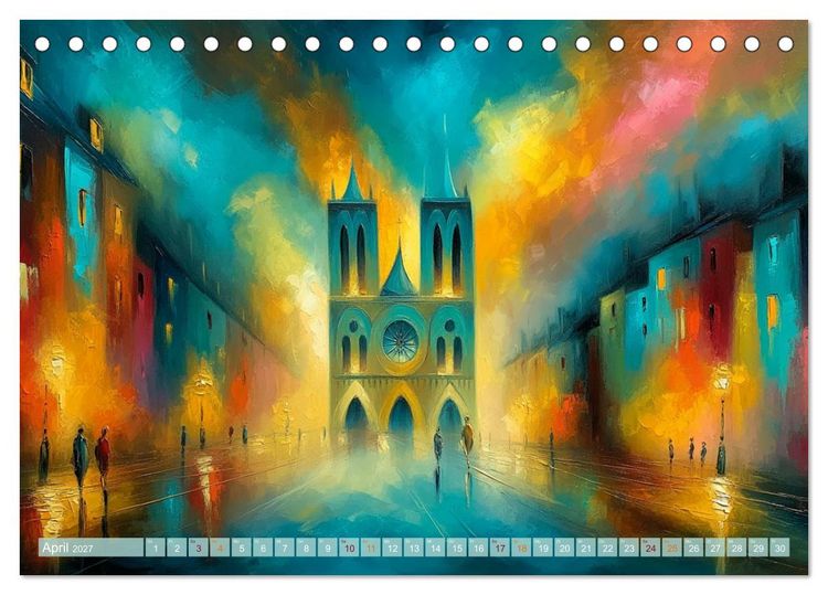 Produktbild: Visionen aus Linie und Raum (Tischkalender 2027 DIN A5 quer), CALVENDO Monatskalender