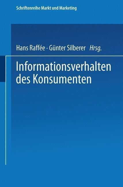 Produktbild: Informationsverhalten des Konsumenten