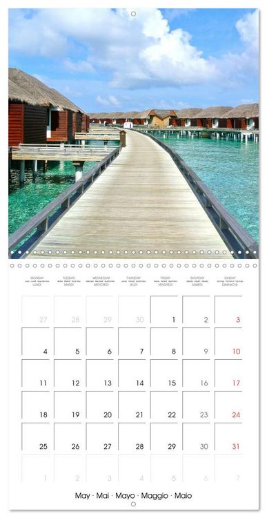 Produktbild: Maldives - Sun, water and beach (Wall Calendar 2026 12 &times; 12 Inch) CALVENDO 12 Month Wall Calendar
