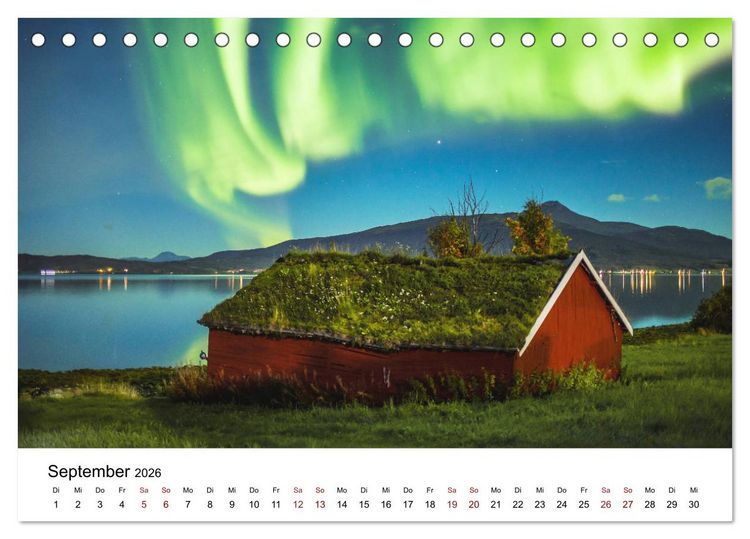 Produktbild: Skandinavien - Hoch im Norden (Tischkalender 2026 DIN A5 quer), CALVENDO Monatskalender