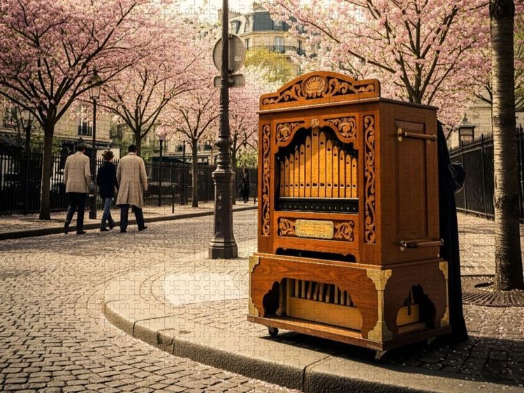 Produktbild: CALVENDO Puzzle Fr&uuml;hlingstr&auml;ume in Paris | 1000 Teile Lege-Gr&ouml;&szlig;e 64x48cm Foto-Puzzle f&uuml;r gl&uuml;ckliche Stunden