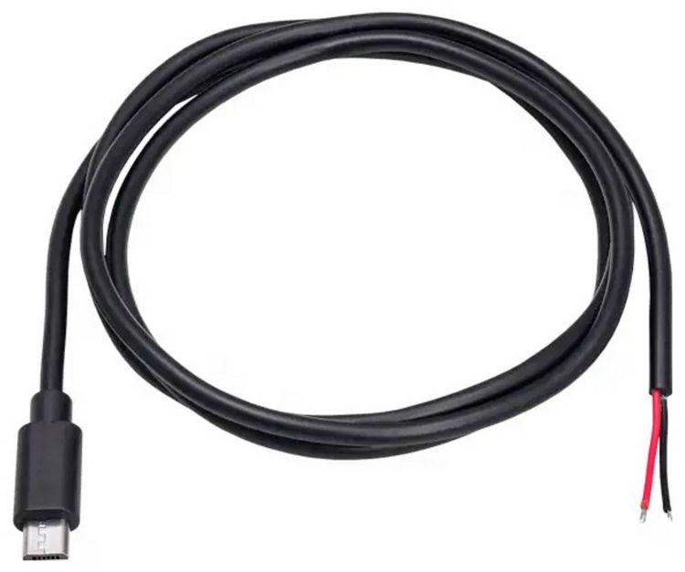 Produktbild: Akyga AK-SC-39 Niedervolt-Adapterkabel Micro-USB-Stecker - offene Kabelenden 1m 1St.