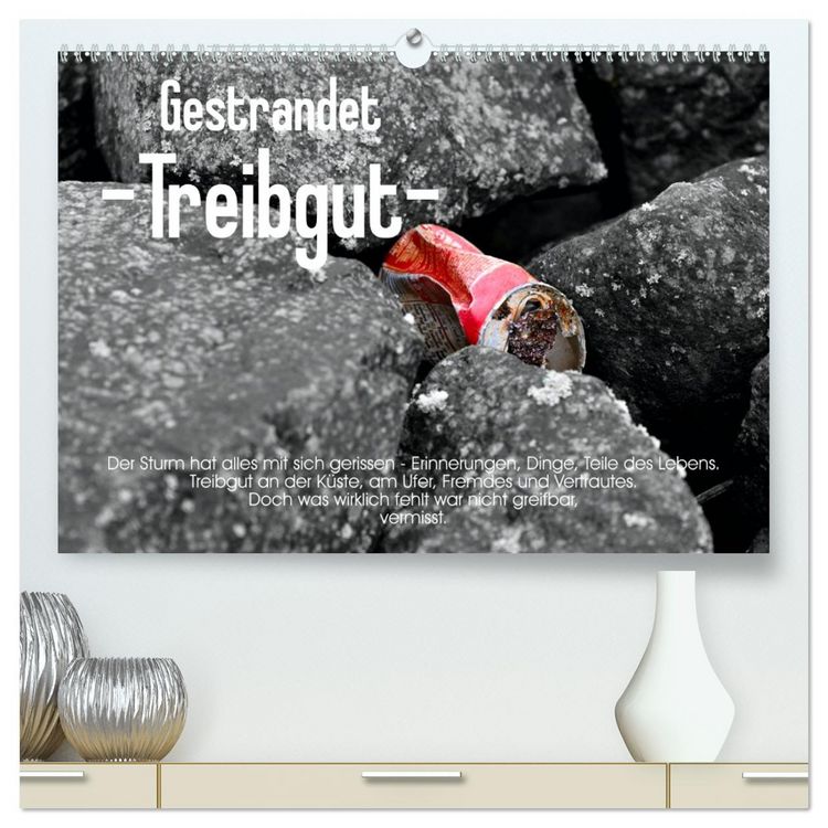 Produktbild: Gestrandet -Treibgut- (hochwertiger Premium Wandkalender 2026 DIN A2 quer), Kunstdruck in Hochglanz