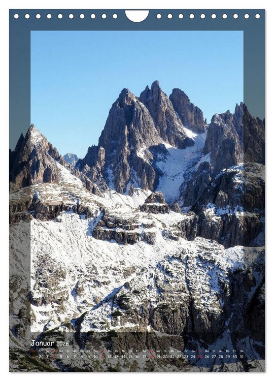 Produktbild: Bergwelten Wandkalender (Wandkalender 2026 DIN A4 hoch), CALVENDO Monatskalender