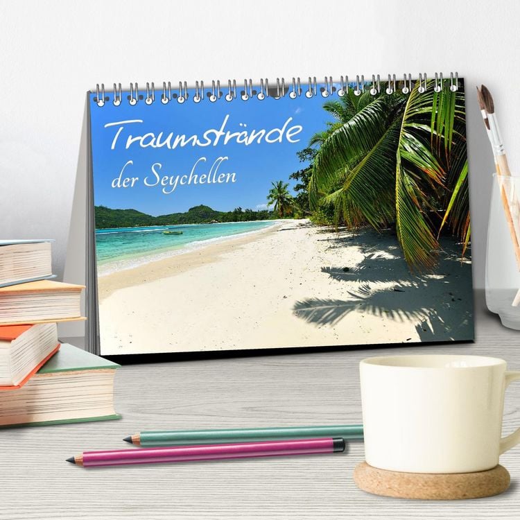 Produktbild: Traumstr&auml;nde der Seychellen (Tischkalender 2026 DIN A5 quer), CALVENDO Monatskalender