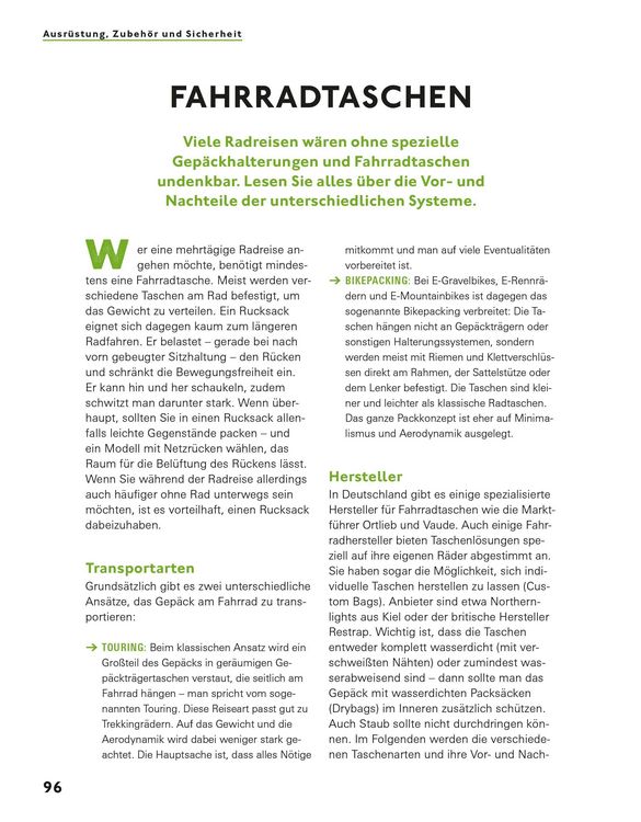 Produktbild: Radreisen mit dem E-Bike