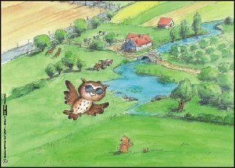 Produktbild: Euli Eule - 12 Bilderbuchkarten f&uuml;rs Kamishibai im DIN A3 Format!