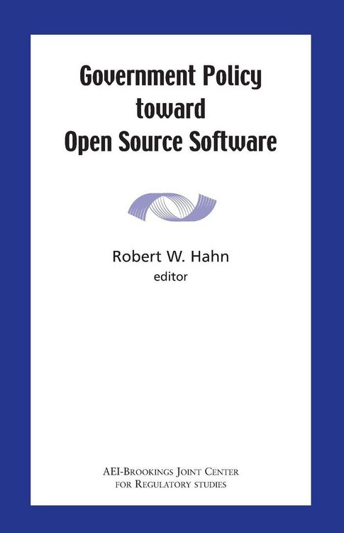 Produktbild: Government Policy toward Open Source Software
