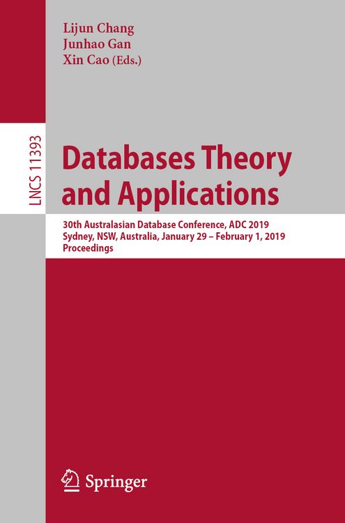 Produktbild: Databases Theory and Applications