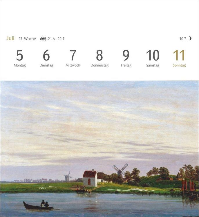 Produktbild: Kunstgenuss Postkartenkalender 2027 - Kalender mit 53 Kunstpostkarten