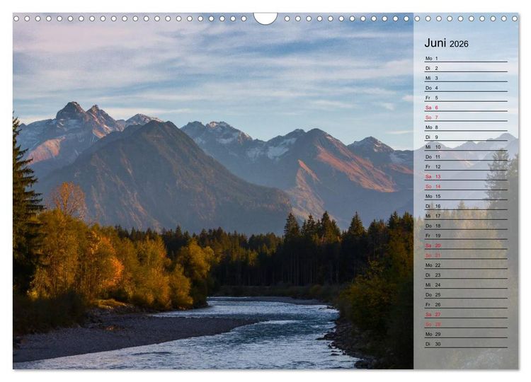 Produktbild: Das Oberstdorfer Allg&auml;u (Wandkalender 2026 DIN A3 quer), CALVENDO Monatskalender