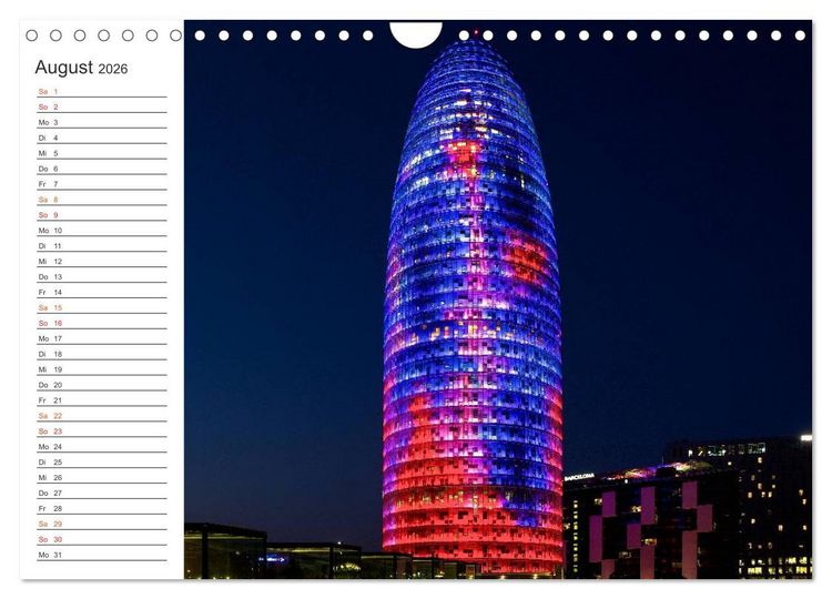 Produktbild: Metropole Barcelona (Wandkalender 2026 DIN A4 quer), CALVENDO Monatskalender