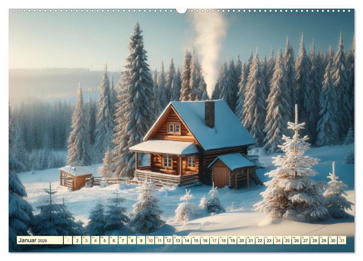Produktbild: Jahreszeitenwunder: Ein Jahr in Bildern (hochwertiger Premium Wandkalender 2026 DIN A2 quer), Kunstdruck in Hochglanz
