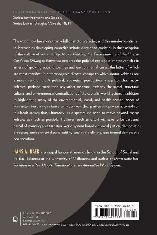 Produktbild: Motor Vehicles, the Environment, and the Human Condition