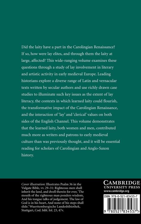 Produktbild: Lay Intellectuals in the Carolingian World