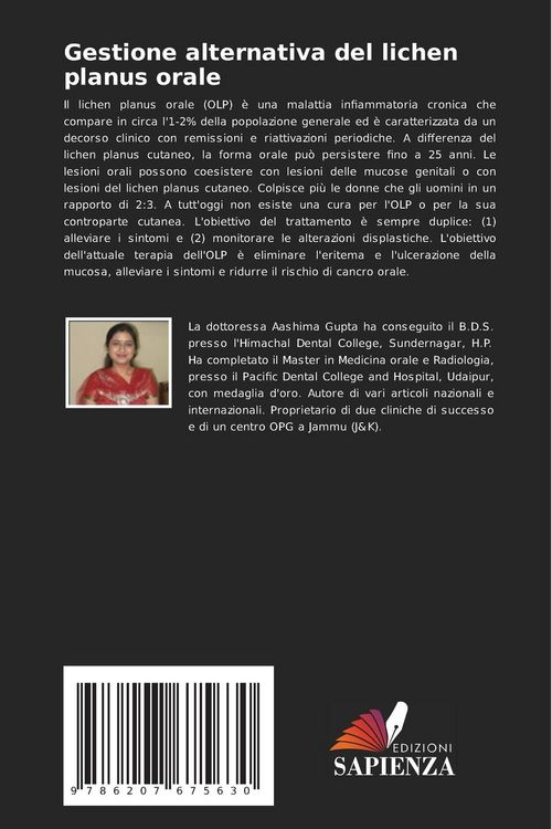 Produktbild: Gestione alternativa del lichen planus orale