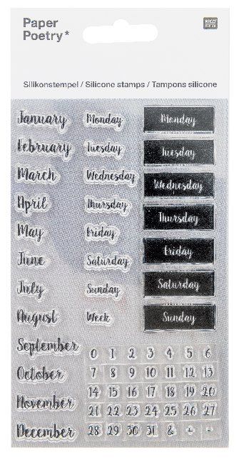 Produktbild: SILIKONSTEMPEL, KALENDER, HANDSCHRIFT
