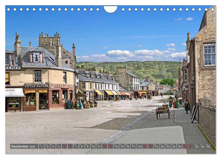 Produktbild: Scotland around 1900 - photos restored and colourised (Wall Calendar 2026 DIN A4 landscape), CALVENDO 12 Month Wall Calendar