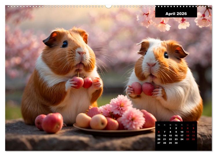 Produktbild: Meerschweinchen mal anders! (hochwertiger Premium Wandkalender 2026 DIN A2 quer), Kunstdruck in Hochglanz