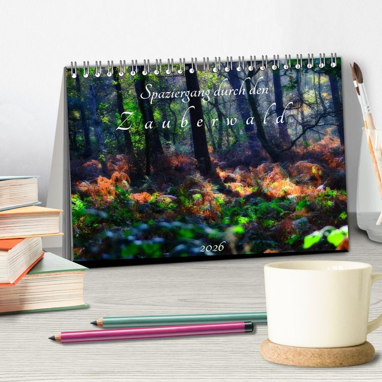 Produktbild: Spaziergang durch den Zauberwald (Tischkalender 2026 DIN A5 quer), CALVENDO Monatskalender