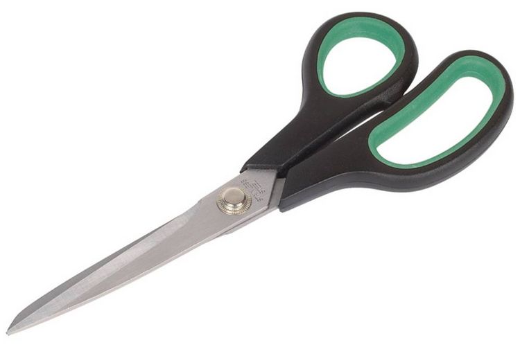 Produktbild: Wolfcraft 4117000 Haushaltsschere 250mm Schwarz-Gr&uuml;n