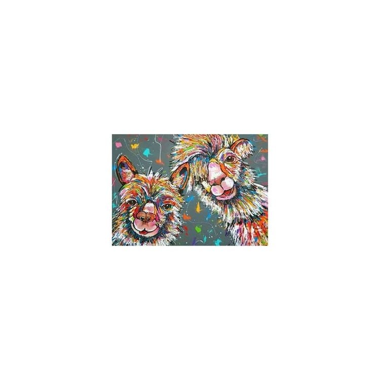Produktbild: PRACHT Diamond Painting Lamas 40x30cm