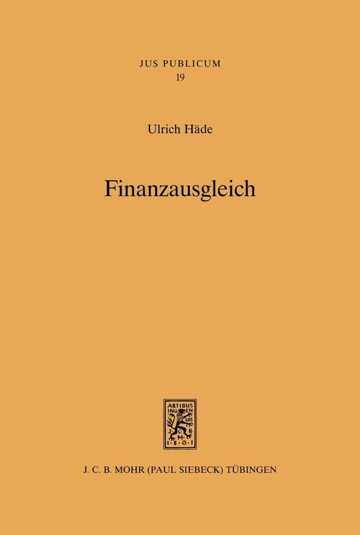 Produktbild: Finanzausgleich