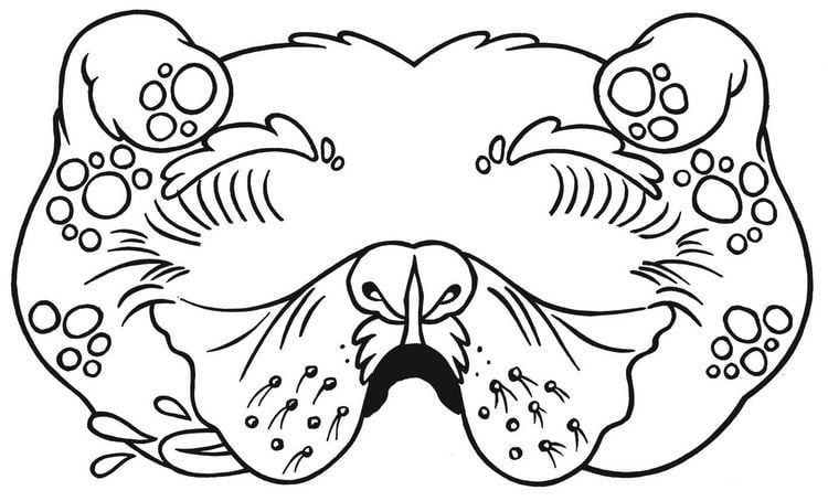 Produktbild: Lustige Masken zum Ausmalen