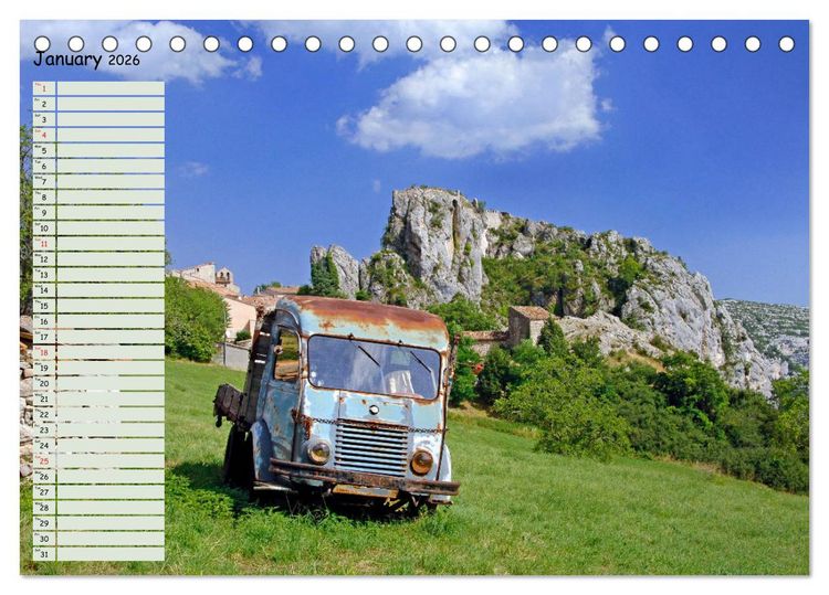 Produktbild: Abandoned Provence (Desk Calendar 2026 DIN A5 landscape), CALVENDO 12 Month DeskCalendar