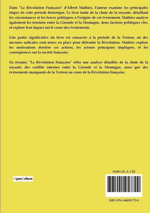 Produktbild: La r&eacute;volution fran&ccedil;aise