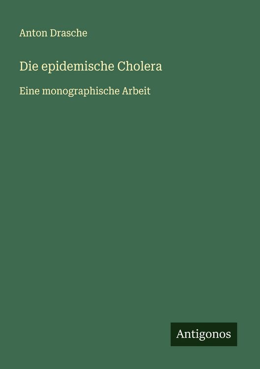 Produktbild: Die epidemische Cholera
