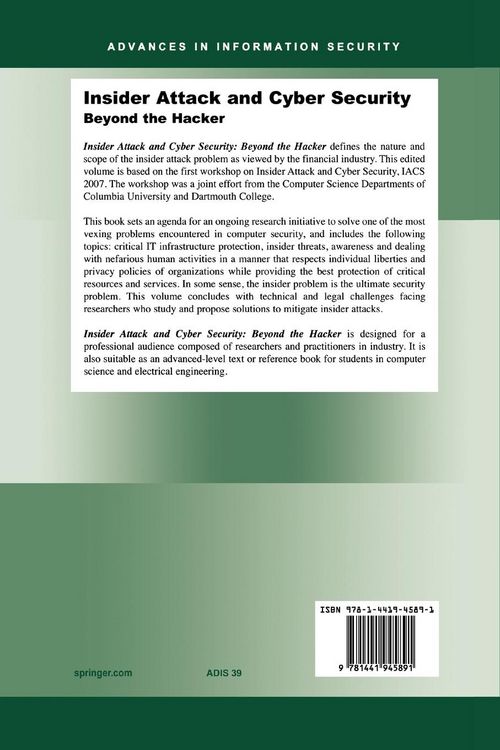 Produktbild: Insider Attack and Cyber Security